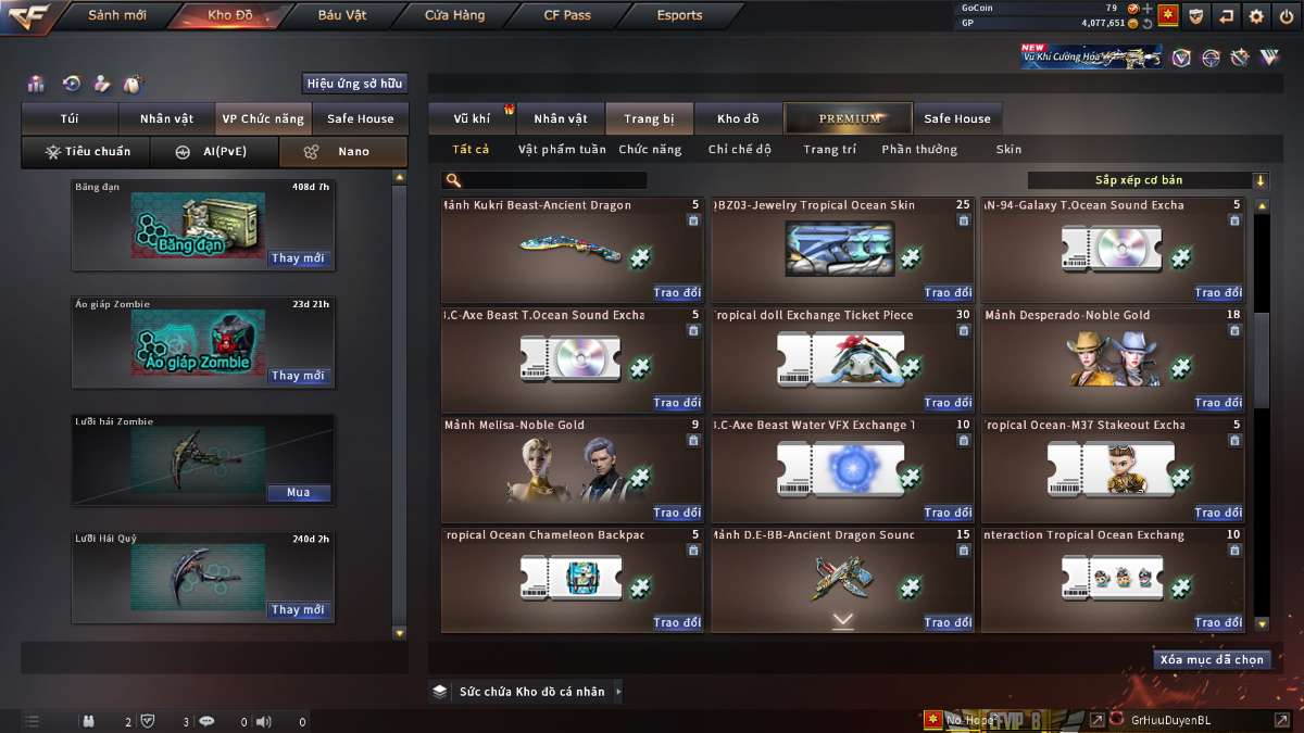 shop acc cf uy tin gia re